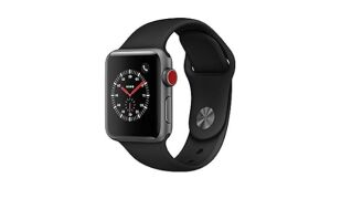 Apple Watch Series 3 42mm GPS + Cellular Aluminiumgehäuse spacegrau mit Sportarmband schwarz