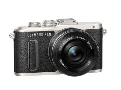 Olympus PEN E-PL8 Systemkamera 16 MP inkl. 14-42 mm Pancake Objektiv schwarz
