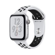 Apple Watch Series 4 Nike+ 44mm GPS Aluminiumgehäuse silber mit Sportarmband platinum/schwarz