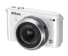 Nikon S1 Systemkamera 10 MP inkl. 1 Nikkor 11-27,5 mm weiß