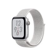 Apple Watch Series 4 Nike+ 40mm GPS Aluminiumgehäuse silber mit Sport Loop summit weiß