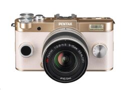 Pentax Q-S1 Systemkamera 12 MP inkl. 5-15 mm Objektiv gold
