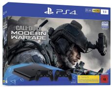 Sony PlayStation 4 Slim 1TB CUH 2216B schwarz inkl. 2 Controller - Call of Duty: Modern Warfare Bundle