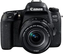 Canon EOS 77D 24.2MP DSLR Digitalkamera inkl. EF-S 18-55mm F4-5.6 IS STM Objektiv schwarz