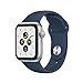 Apple Watch SE 40mm GPS + Cellular Aluminiumgehäuse silber mit Sportarmband abyssblau