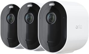 Arlo Pro4 Spotlight (VMC4350P) Wireless Überwachungskamera 3er Set weiß