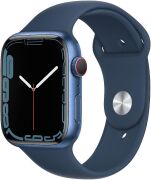 Apple Watch Series 7 45mm GPS + Cellular Aluminiumgehäuse blau mit Sportarmband abyssblau