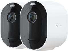 Arlo Pro4 Spotlight (VMC4250P) Wireless Überwachungskamera 2er Set weiß