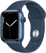 Apple Watch Series 7 41mm GPS Aluminiumgehäuse blau mit Sportarmband abyssblau