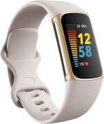 Fitbit Charge 5 moon white/ Edelstahl softgold