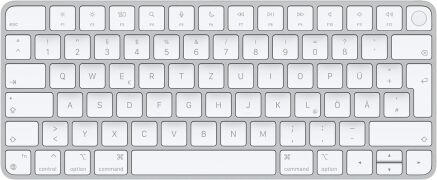 Apple Magic Keyboard mit Touch ID silber (QWERTZ)