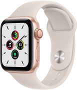 Apple Watch SE 40mm GPS + Cellular Aluminiumgehäuse gold mit Sportarmband polarstern
