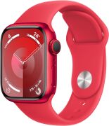 Apple Watch Series 9 41mm GPS + Cellular Aluminiumgehäuse (PRODUCT) RED mit Sportarmband (PRODUCT) RED (S/M)
