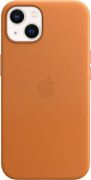 Apple Leder Case mit MagSafe für iPhone 13 goldbraun
