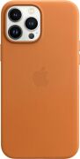 Apple Leder Case mit MagSafe für iPhone 13 Pro Max goldbraun