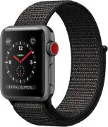 Apple Watch Series 3 42mm GPS + Cellular Aluminiumgehäuse spacegrau mit Sport Loop schwarz