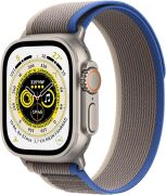 Apple Watch Ultra 49mm GPS + Cellular Titangehäuse mit Trail Loop blau/grau (S/M)