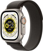 Apple Watch Ultra 49mm GPS + Cellular Titangehäuse mit Trail Loop schwarz/grau (M/L)