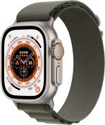 Apple Watch Ultra 49mm GPS + Cellular Titangehäuse mit Alpine Loop grün (M)