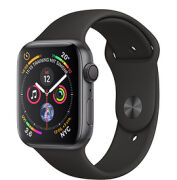 Apple Watch Series 4 40mm GPS Aluminiumgehäuse spacegrau mit Sportarmband schwarz