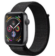 Apple Watch Series 4 40mm GPS Aluminiumgehäuse spacegrau mit Sport Loop schwarz