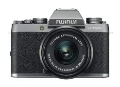 Fujifilm X-T100 Systemkamera 24.2 MP Kit inkl. XC15-45mm F3.5-5.6 OIS PZ Objektiv grau