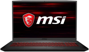 MSI GF75 10SDR-420 Thin 17,3 Zoll i7-10750H 16GB RAM 256GB SSD 1TB HDD GeForce GTX 1660 Ti Win10H schwarz